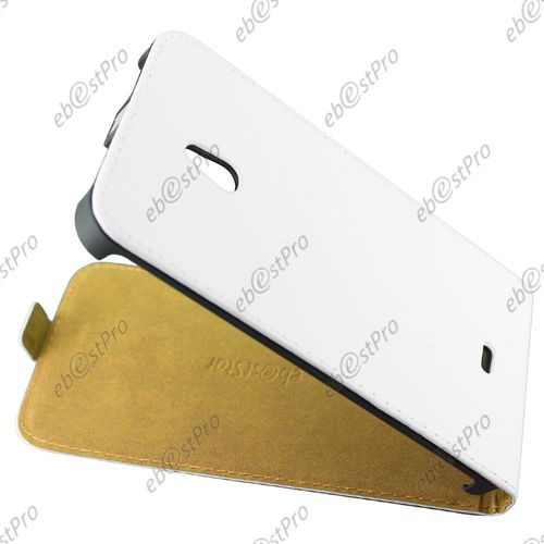 Ebeststar ® Etui En Pu Cuir Clapet Ultra Fine Housse Coque Pour Nokia Lumia 1320, Couleur Blanc + Film Protection D'écran