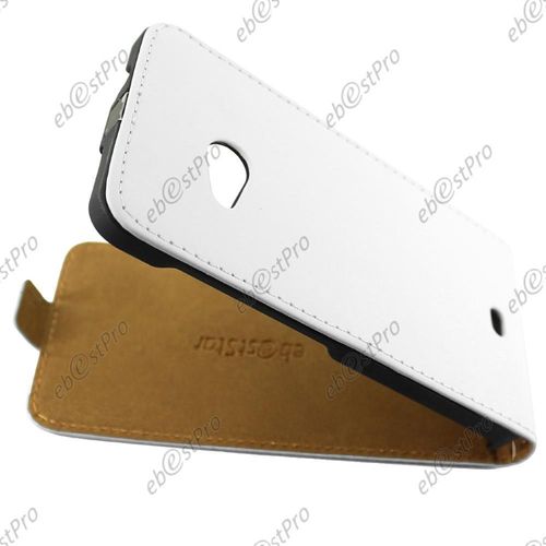 Ebeststar ® Etui En Pu Cuir Clapet Ultra Fine Housse Coque Pour Microsoft Lumia 535, Couleur Blanc + Film Protection D'écran