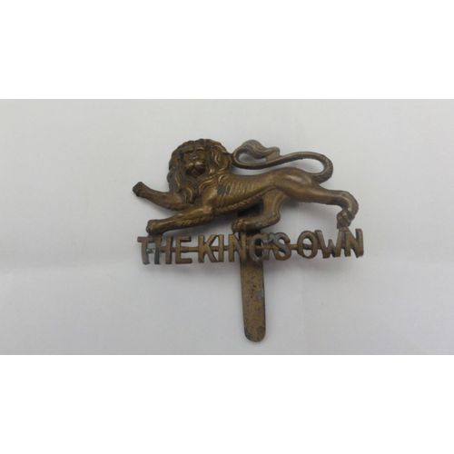 Insigne  The KingS Own Royal Lancaster Regiment Kings Cap Badge Ww1