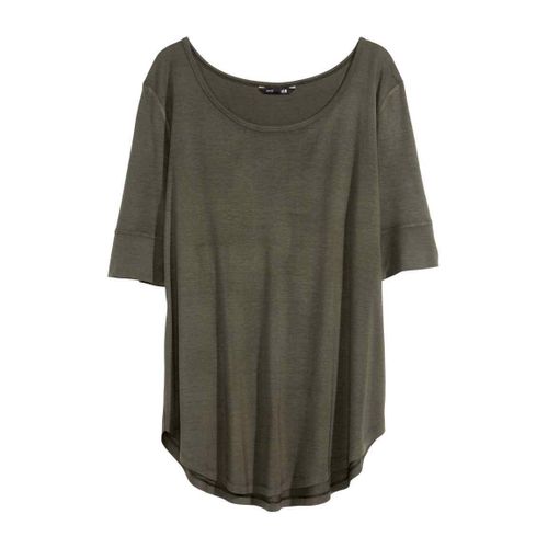 Top Jersey Vert Maille Fine - H&m - T. L - Neuf