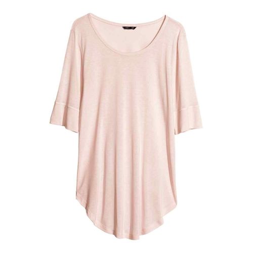 Top Jersey Rose Maille Fine - H&m - T. L - Neuf