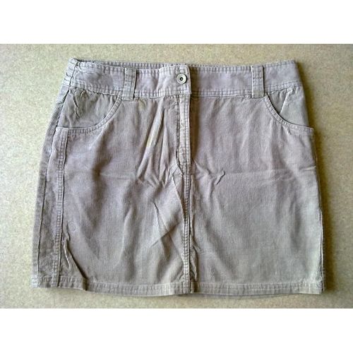 Jupe Velours Beige - T42