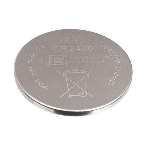 Pile miniature lithium 3V - CR2430 ø 24.5 x l. 3 mm, CR2430