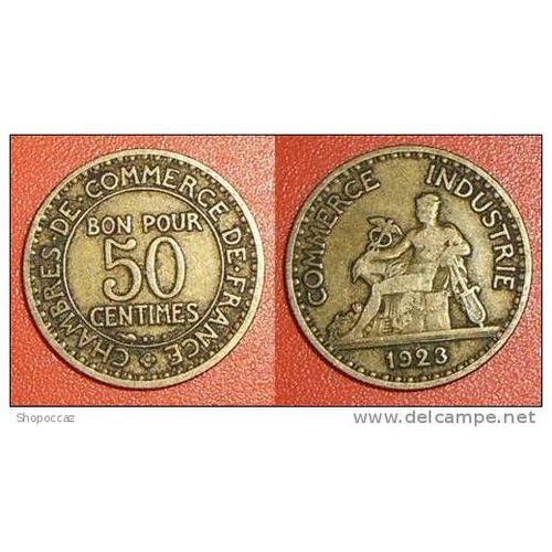 Pièce De Bon Pour 50 Centimes 1923