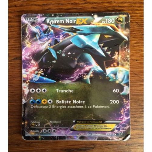 Carte Pokémon Kyurem Noir Ex 95/135 Tempête Plasma