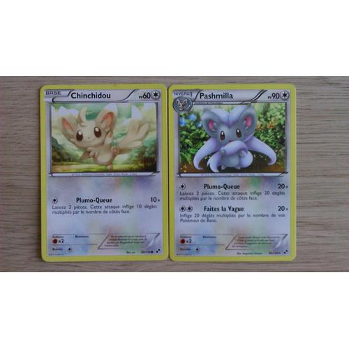 Pokémon Chinchidou - Pashmilla - Noir & Blanc