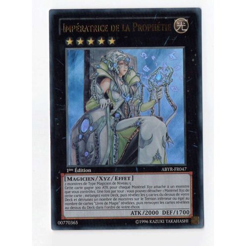 Yu-Gi-Oh! Abyr-Fr047 Impératrice De La Prophétie / Empress Of Prophecy Ultra Rare