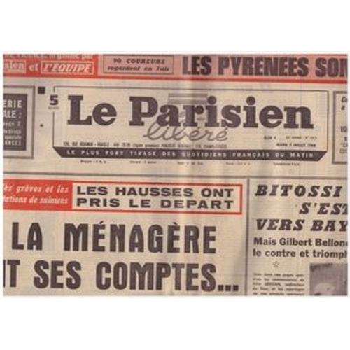 Le Parisien Libéré N°7419 Du 09 07 1968...55ème Tour De France