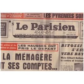 Le Parisien Libéré N°7419 Du 09 07 1968...55ème Tour De France