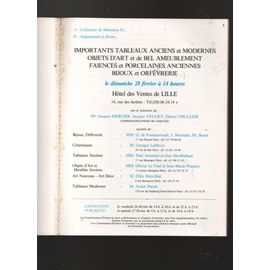Brochure Hotel Des Ventes De Lille , Importants Tableaux Porcelaines , Bijoux Orfèvrerie 