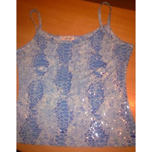Top Bleu Écailles - Taille 3/42