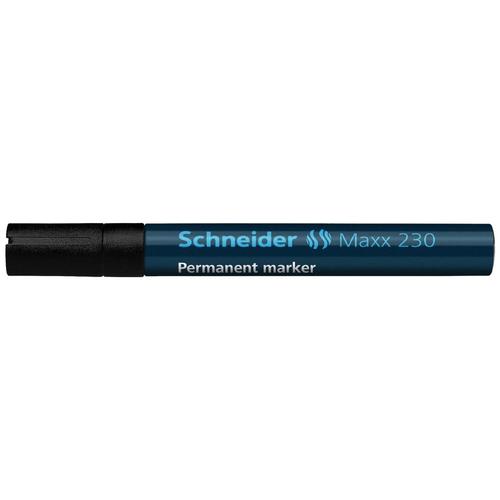 Schneider Lot De 12 Marqueurs Permanent Maxx 230, Pointe Ogive, Noir