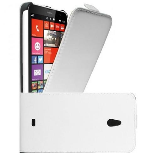 Etui Nokia Lumia 925 (Rabat) - Imoxx® En Cuir - Blanc