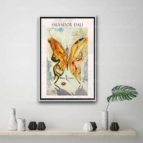 Affiche sur toile de Salvador Dali peintre d¿¿corateur,mpression murale Poster pour salon chambre ¿¿ coucher d¿¿cor sans cadre(40*50cm)