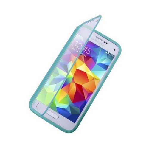 Etui Horizontal Frosted Housse Silicone De Protection Pour Samsung Galaxy S5 Mini Coloris Vert