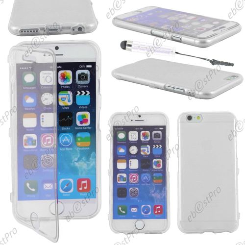 Ebeststar ® Housse Etui Coque Portefeuille Livre Silicone Gel Pour Apple Iphone 6 Plus Écran 5,5", Couleur Transparent + Mini Stylet + Film Protection D'écran