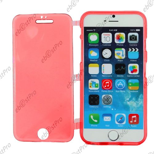 Ebeststar ® Housse Etui Coque Portefeuille Livre Silicone Gel Pour Apple Iphone 6 Plus Écran 5,5", Couleur Rouge + Stylet + Film Protection D'écran