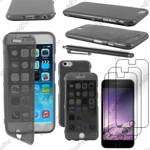 Ebeststar ® Housse Etui Coque Portefeuille Livre Silicone Gel Pour Apple Iphone 6 Plus Écran 5,5", Couleur Noir + Stylet 3 Film
