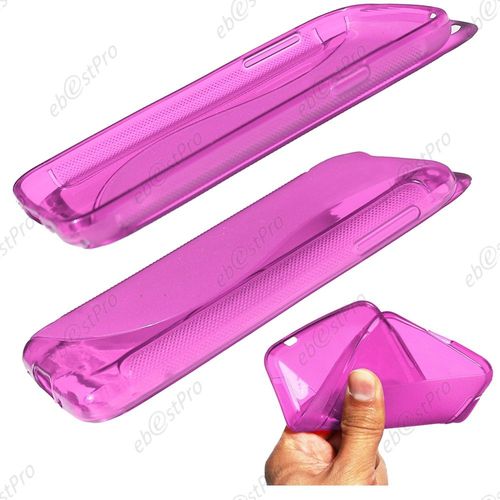 Ebeststar ® Coque S-Line Silicone Gel Motif Vague Housse Etui Protection Souple Pour Galaxy S6 Sm-G920f, G920, Couleur Violet + Stylet 3 Film