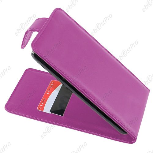 Ebeststar ® Housse Simili Cuir À Clapet Coque Etui Pour Galaxy S6 Sm-G920f, G920, Couleur Violet + Film Protection D'écran