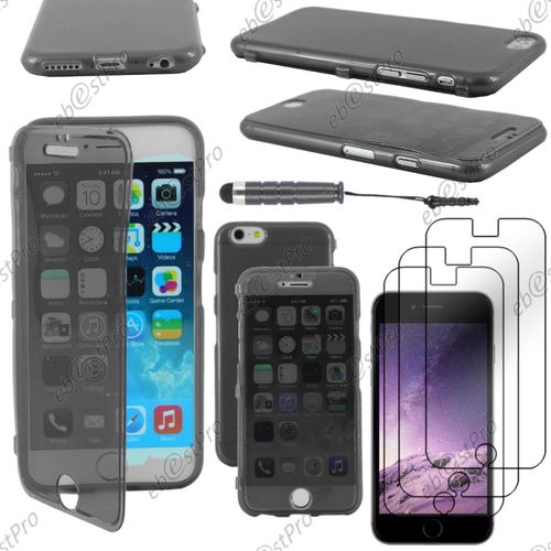 Ebeststar ® Housse Etui Coque Portefeuille Livre Silicone Gel Pour Apple Iphone 6 Plus Écran 5,5", Couleur Noir + Mini Stylet 3 Film