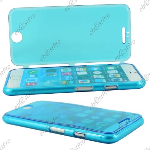 Ebeststar ® Housse Etui Coque Portefeuille Livre Silicone Gel Pour Apple Iphone 6 Plus Écran 5,5", Couleur Bleu + Stylet + Film Protection D'écran