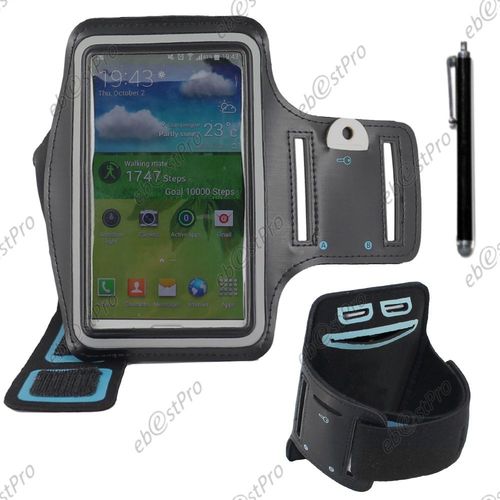 Ebeststar ® Brassard Sport Néoprène Housse Coque Etui De Protection Armband Case Pour Samsung Galaxy Note 4 N910f, Couleur Noir + Stylet
