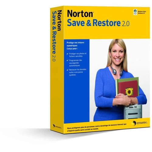 Norton Save & Restore - (Version 2.0 ) - Ensemble De Boîtes - 1 Pc - Cd - Win - Français