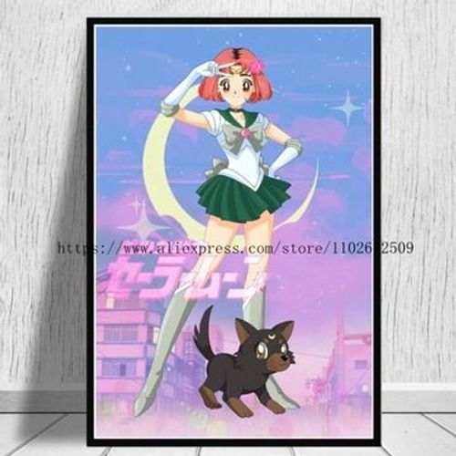 Affiche en toile Anime Sailor _ Moon, affiches obra,mpression murale Poster pour salon chambre ¿¿ coucher d¿¿cor sans cadre(40*50cm)