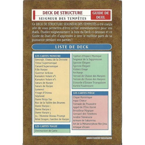 Yu Gi Oh Seigneur Des Tempêtes
