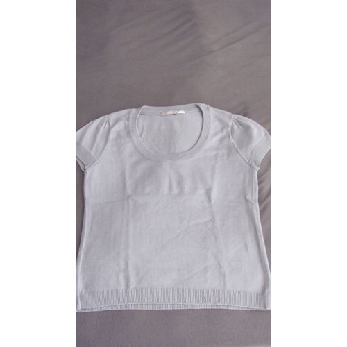 Pull Gris Manches Courte