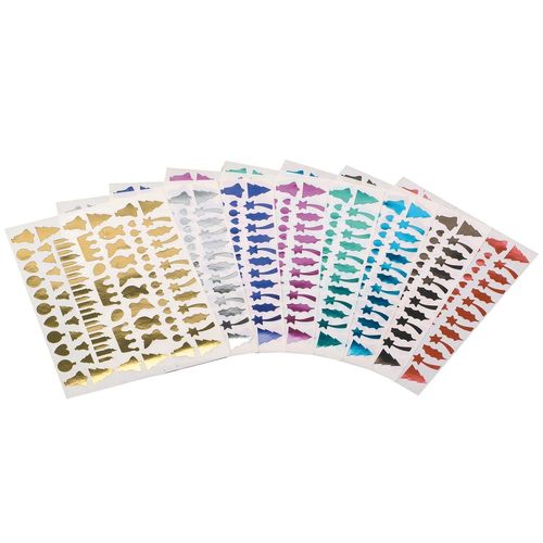 Jpc Creations Sachet 8 Feuilles Gommettes / Motifs Fetes