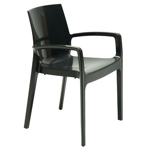 Fauteuil Cream Empilable / Anthracite