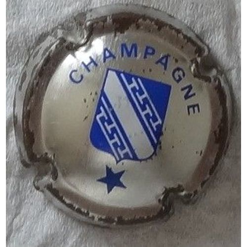 Capsule Champagne Ancienne Argentée Bleue