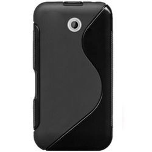 Protection Minigel Noir Bi-Matières Pour Htc Desire 510