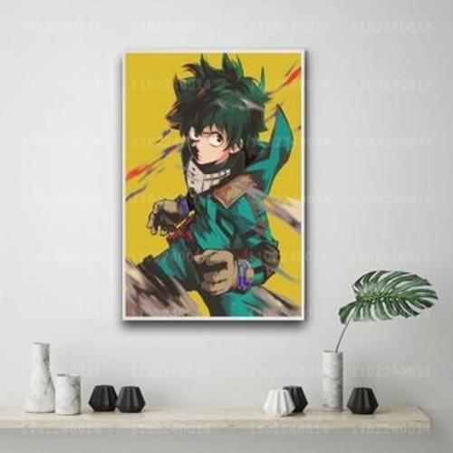 Affiche dessin anim¿¿ manga bok hero sur toile,mpression murale Poster pour salon chambre ¿¿ coucher d¿¿cor sans cadre(50*70cm)