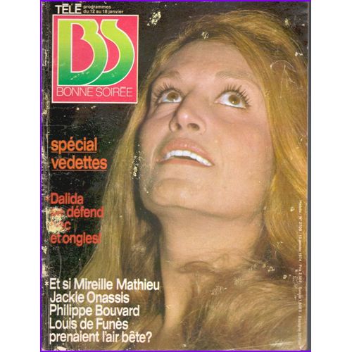 Bonne Soirée 2709 1974 Dalida/Vartan/Descrieres/Piaf/De Funes/Pink Floyd