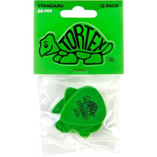 Dunlop Tortex Standard Médiator Vert 0,88mm (Lot De 12)