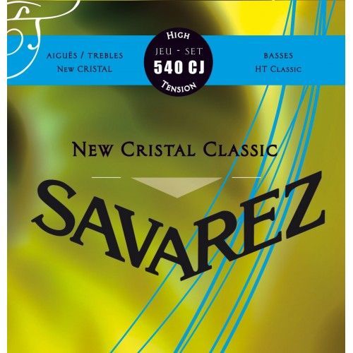 Savarez 540cj Cristal Classic Bleu Tirant Fort - Jeu De Cordes Guitare Classique
