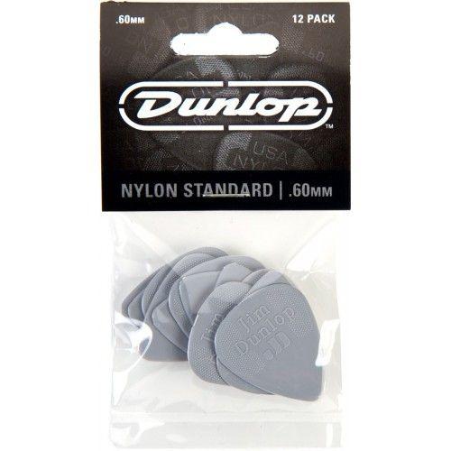 Dunlop Nylon Standard Médiators 0,60mm Gris Clair (12x)