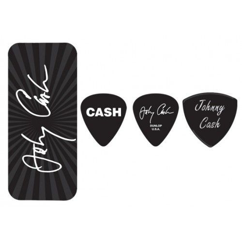 Dunlop Jcpt03m Johnny Cash Signature Médiators (6 Pièces)