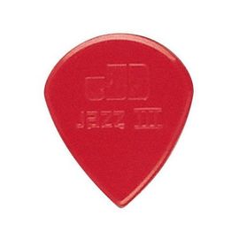 Dunlop Jazz Iii Red Nylon 6-Pack Médiators (6x) Rouge 1.38mm