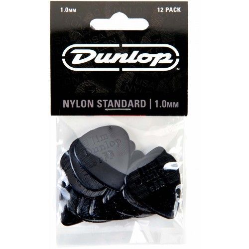 Dunlop Nylon Standard Médiators 1.00 Mm Noir (12x)