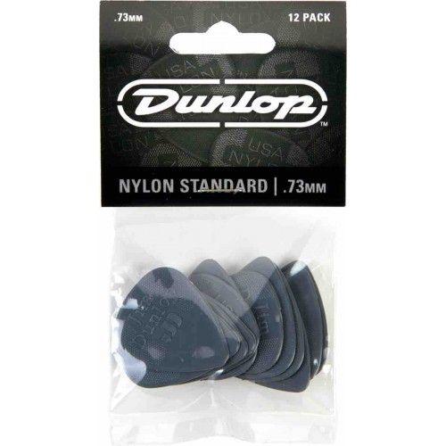 Dunlop Nylon Standard Médiators 0.73mm Gris (12x)