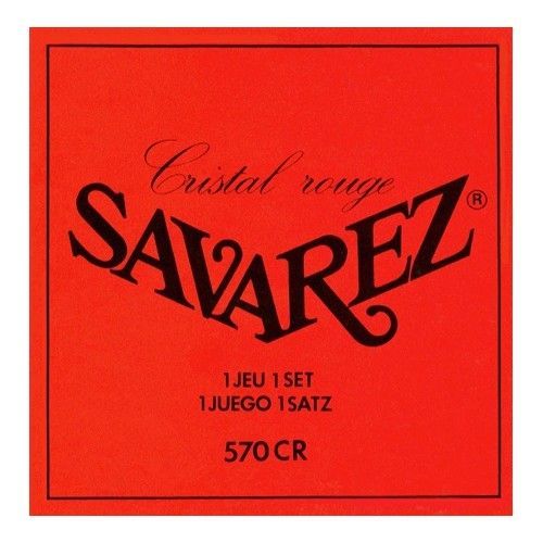 Savarez 570cr Cristal Rouge Tirant Normal - Jeu De Cordes Guitare Classique