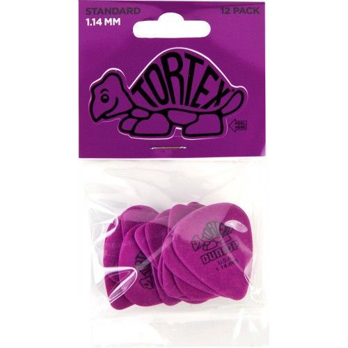 Dunlop Tortex Standard Médiator 1.14 Mm Violet (12x)