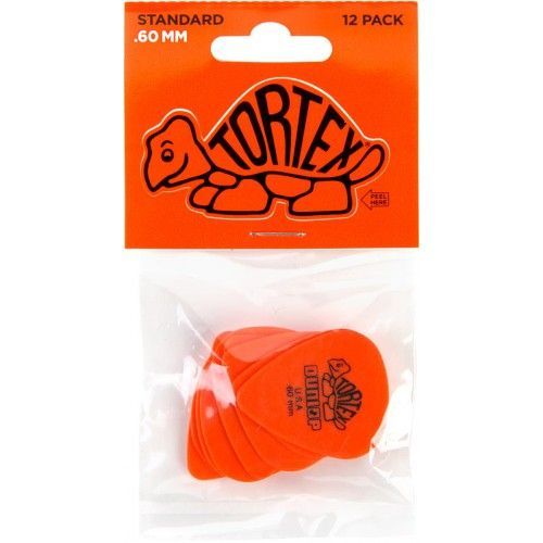 Dunlop Tortex Standard Médiator 0,60 Mm Orange (12x)