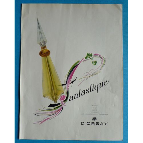 Publicité De Presse Parfum" Fantastique D'orsay". Année 1954