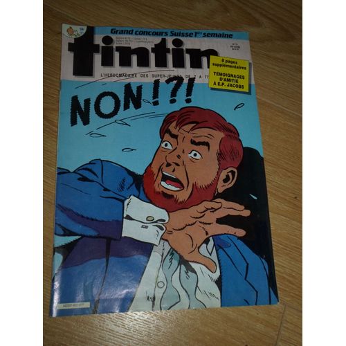 Tintin N° 602 8 Pages Supplémentaires D'amitié À A. P. Jacobs