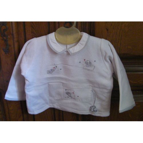 Top Blanc Natalys - Taille 6 Mois